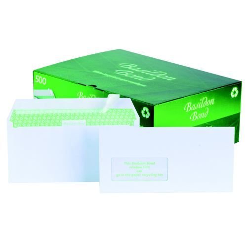 Basildon Bond Envelope DL White 120gsm Pack 500
