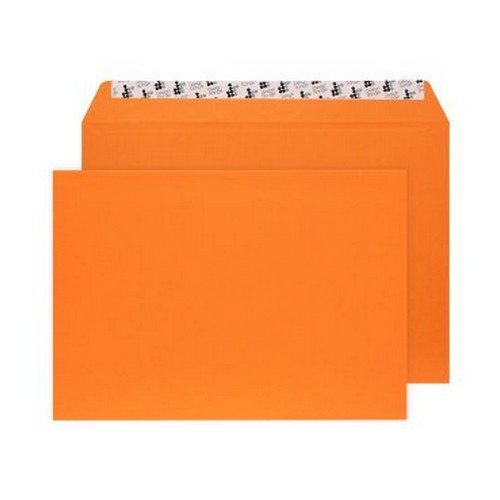 Vibrant Wallet Envelope C6 114x162mm Superseal Sunset Orange 120gsm Boxed 500