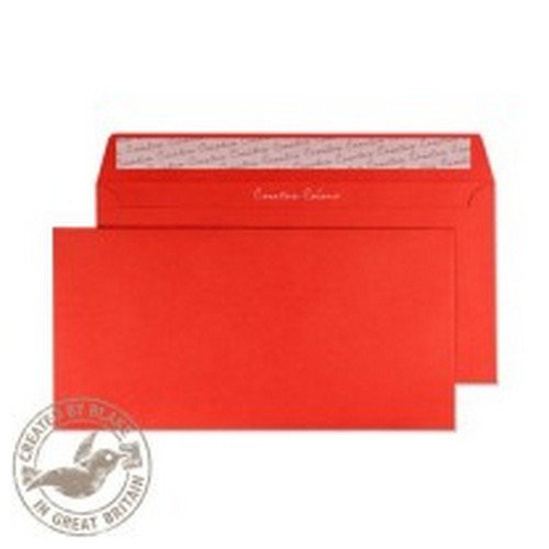 Pastel Wallet Envelope 114x229mm Superseal Pillar Box Red 120gsm Boxed 500