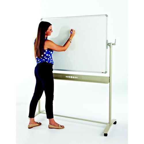 Adboards Mobile Magnetic Drywipe Easel 1200x900mm