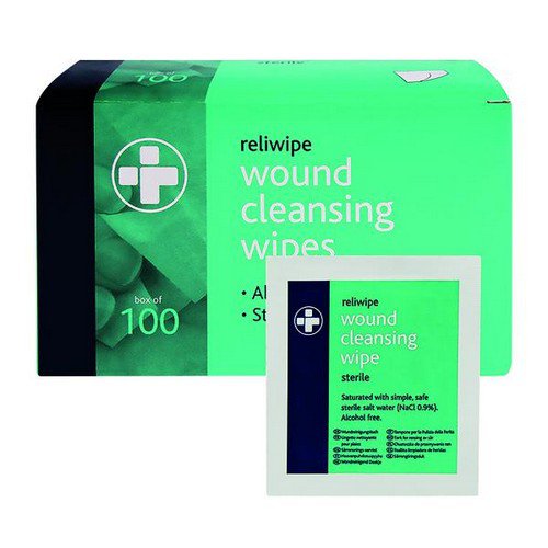 Reliance Medical Reliwipe Wound Cleansing Wipes (Pack of 100) 745