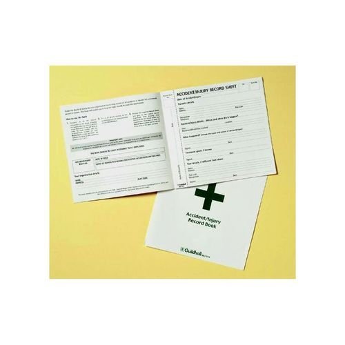 Guildhall Accident Book 20 Pages 210x200mm Green and White