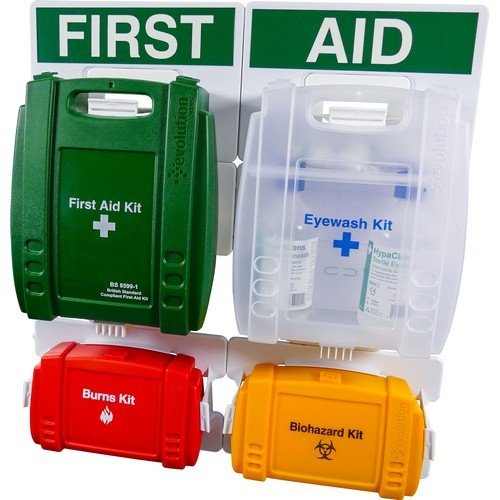 First Aid Kit Eye Wash Kit Burns KitBiohazard Kit
