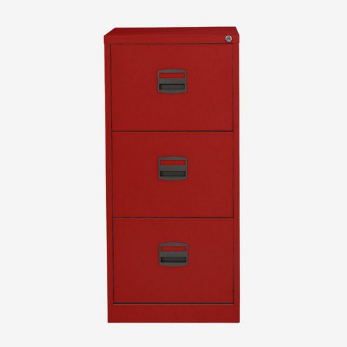Bisley AOC Filing Cabinet 3 Drawer Cardinal Red
