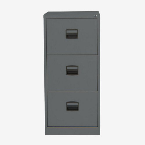 Bisley AOC Filing Cabinet 3 Drawer Anthracite Grey Filing Cabinets FC1415