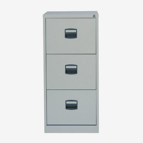 Bisley AOC Filing Cabinet 3 Drawer Silver