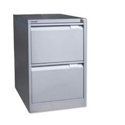 Bisley 2 Drawer Filing Cabinet Flush Fronted Goose Grey BS2EGY