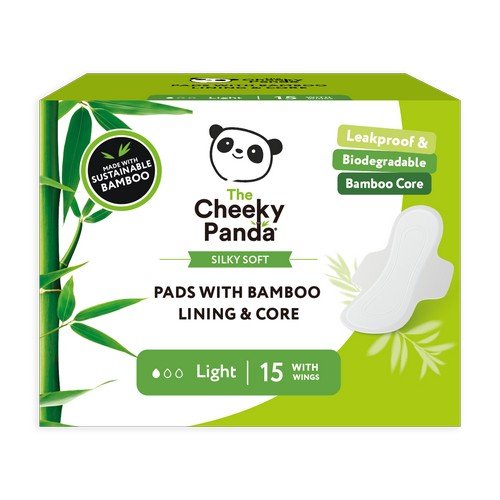 Cheeky Panda Pads with Bamboo Lining + Core Light (Pack of 6) SPADS240mm