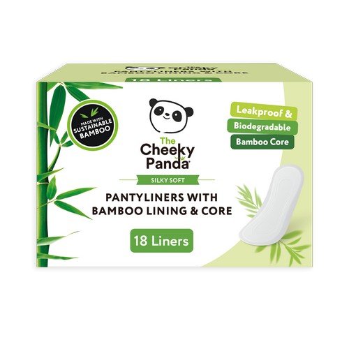 Cheeky Panda Pantyliners with Bamboo Lining + Core (Pack of 6) SPADS240mm