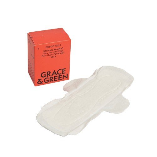 Organic Cotton Bamboo Heavy Period PadsÂ (PK8)