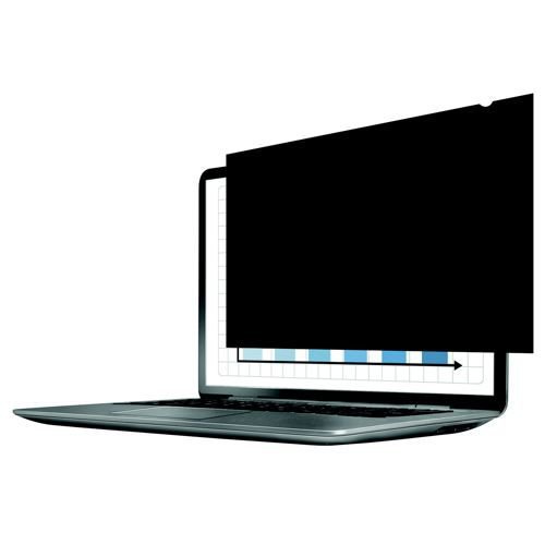 Fellowes 12.5in Wide Screen Notebook/LCD Privacy Filter Black