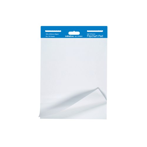 Initiative Self-Adhesive Extra Sticky Flipchart Pad A1 30 Sheets 80gsm Pk2