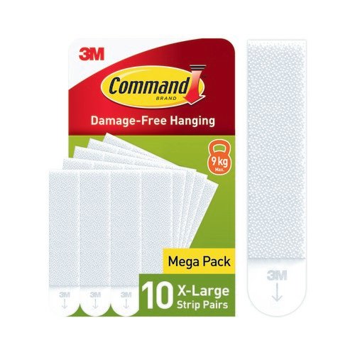 Command Picture Hanging Strips Extra Large White Pack of 10 7100349290