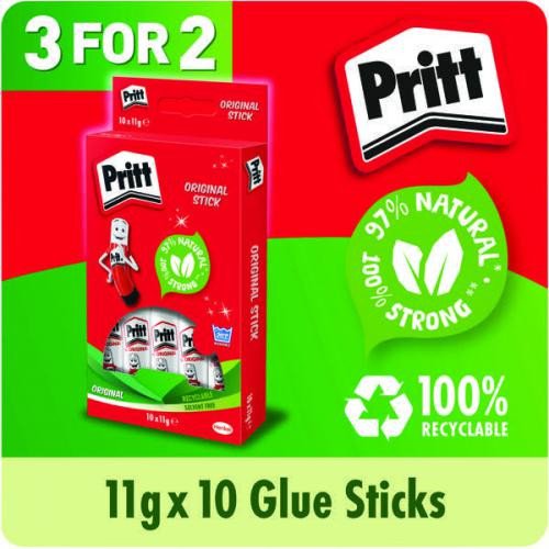 Pritt Stick Hanging Box 11g 3 For 2 (Pack of 10) HK810822 Glues GL2030