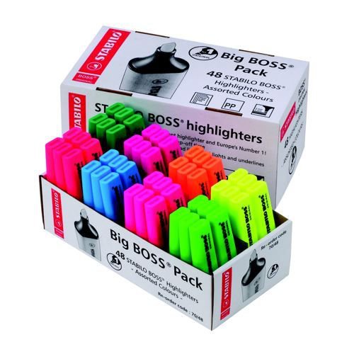 Stabilo Highlighters Big Boss Pack 48 Assorted