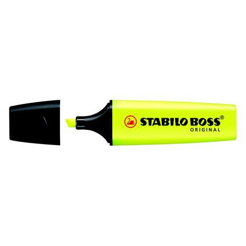Stabilo Boss Highlighters Chisel Tip 25mm Line Yellow