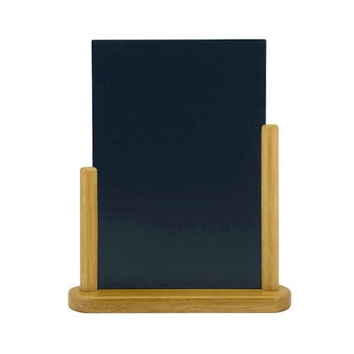 Deflecto Double Sided Medium Countertop Chalkboard Teak TCB-MED-TE