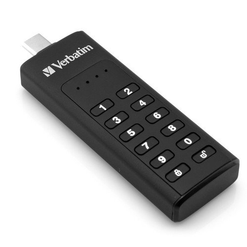 Verbatim Keypad Secure USB 3.1 Gen 1 Drive with 256bit AES Hardware Encryption USB C 32GB