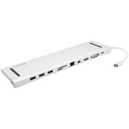 With just one USBC connection Sandberg USB-C All-in-1 Docking Station you can connect all your gear