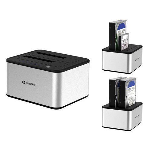 Clone a HDD directly without PC; or connect to the computer as a double docking station.