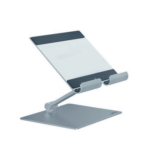 Durable Adj Tablet Riser Stand Slv
