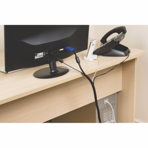 D-Line Cable Zipper 20mm Black 2.5m