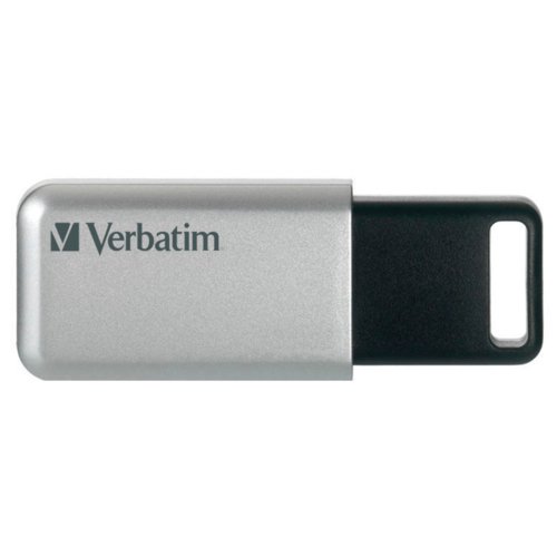 Verbatim Secure Pro USB 3.0 Flash Drive 64GB Silver/Black