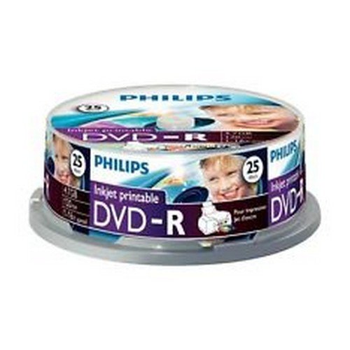 Philips DVD-R 4.7GB 16x Spindle 25 Disks