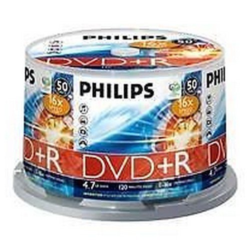 Philips DVD+R 4.7GB 16x Spindle 50 Disks