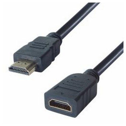 5M HDMI 4K Ultra High Definition Extension Cable Male to Female Black Gold Connectors