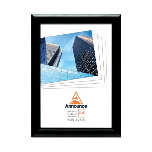 Announce A4 Black Aluminium Snap Frame Picture Frames IB1205