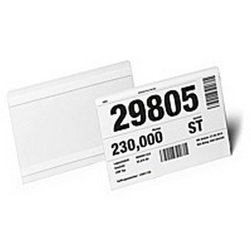 Durable SelfAdhesive Document Pocket Extra Hard A5 Landscape Pack of 10