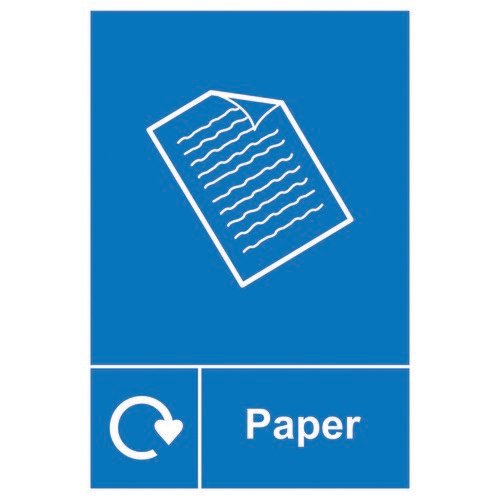 Spectrum Industrial Recycle Sign Paper 150x200mm SAV 18140