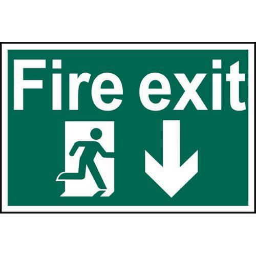 Spectrum Fire Exit Sign RM A-Down