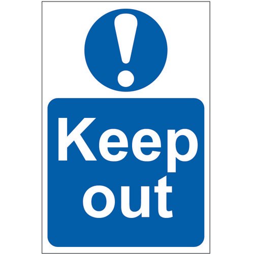 Spectrum Keep Out Sign 200x300mm