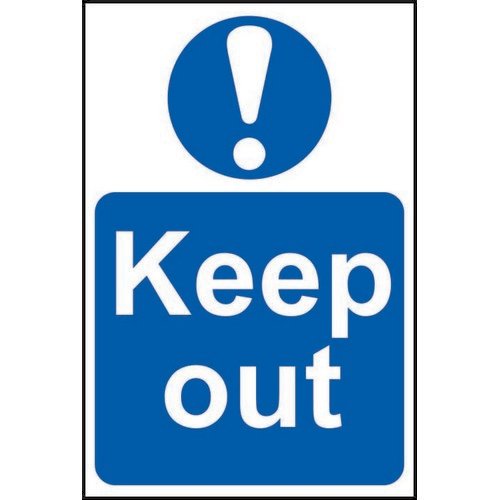 Spectrum Keep Out Sign 400x600mm