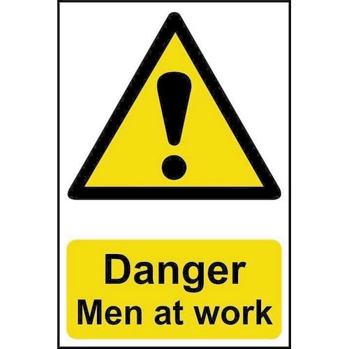 Spectrum Danger Men At Work Sign