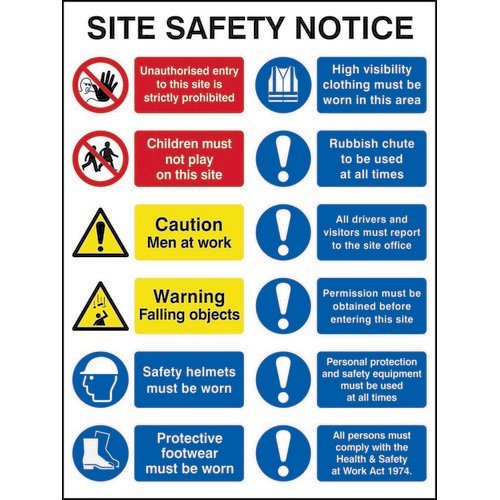 Spectrum Site Safety Sign Notice
