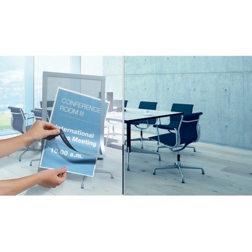Durable DURAFRAME SELFADHESIVE A4 SILVER Pack 10