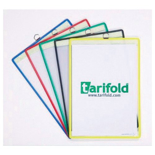 Tarifold A4 Hanging Red Framed Pockets Pack of 5 Sign Holders IB1903