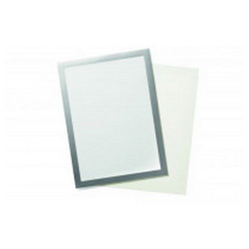 Durable Duraframe Grip A4 Hook and Loop Magnetic Display Frame Silver