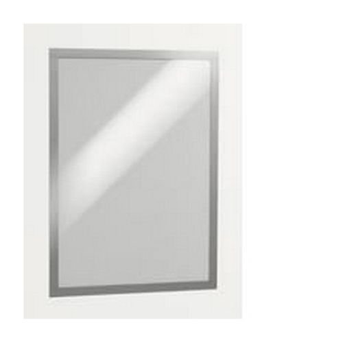 Durable Magaframe A3 Magnetic Frame Silver Pack of 2