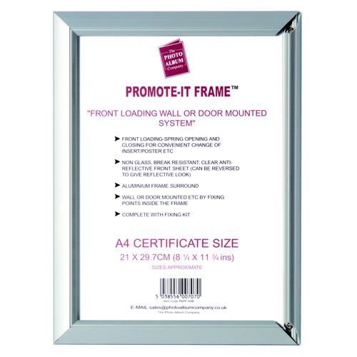 Photo Album Company A3 Aluminium Snap Frame 23mm Moulding Non Glass Front Loading Picture Frames IB8674