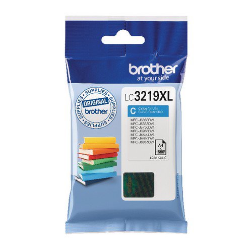 Brother LC3219XLC Ink Cartridge Yield 1500 Pages Cyan