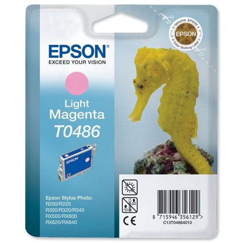 Epson Stylus Photo R200/R300/RX-500/RX-600 Ink Cartridge Light Magenta T048640