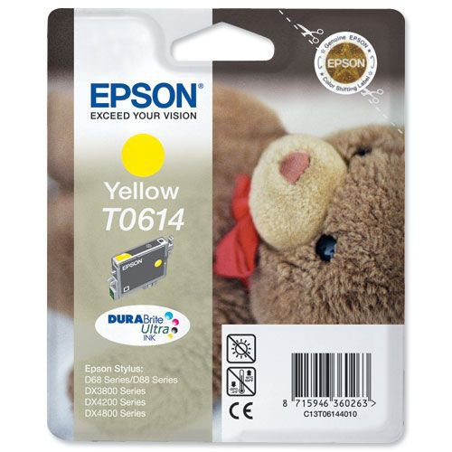 Epson T061 DURABrite Ink Cartridge Yellow T061440
