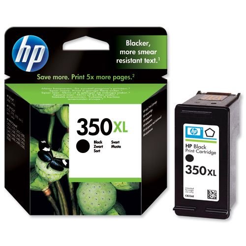 Hewlett Packard No 350XL Ink Cartridge Black CB336EE