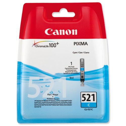 Canon Ink Cartridge Cyan CLI521C