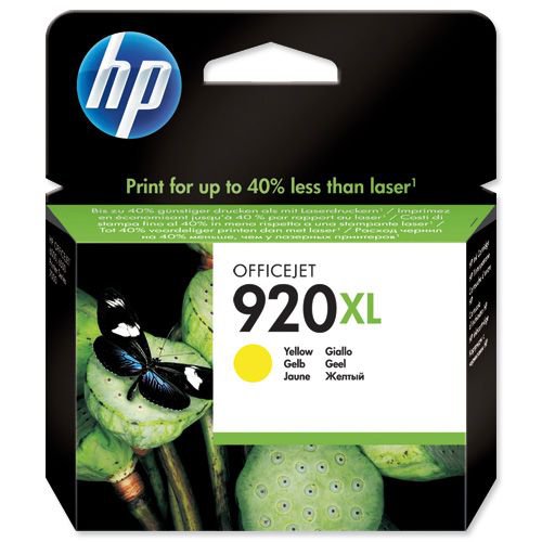 Hewlett Packard No 920XL Ink Cartridge Yellow CD974AE