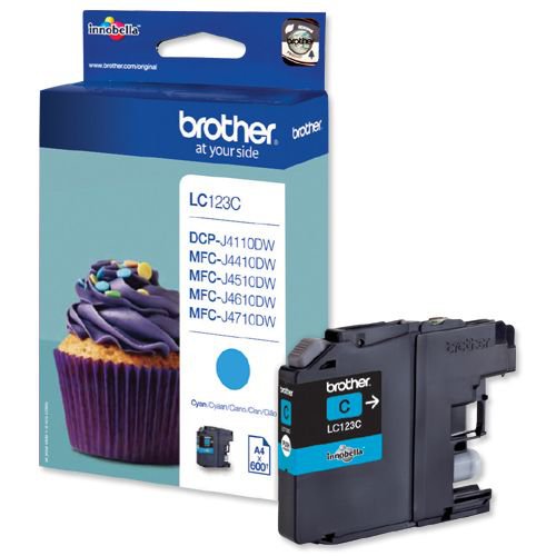 Brother LC123C Cyan Ink Cartridge